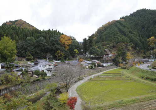 大原の産屋の里全景の画像