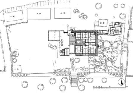 平野家住宅配置図の画像