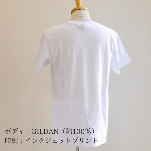 福知山城の石垣Tシャツうしろ