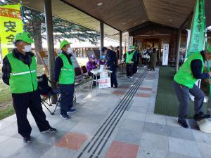 交通安全コーナーの様子です