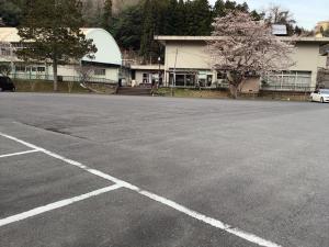 川口地域公民館の駐車場を撮った写真