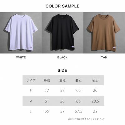 ワイルドシングスコラボTシャツ カラーサイズ表