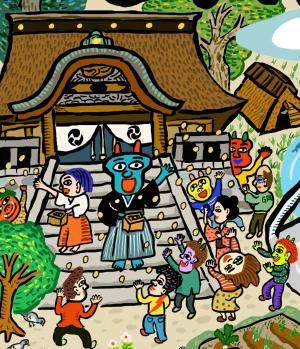 大原神社イラスト