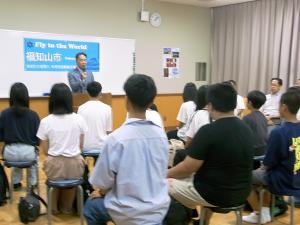 出発セレモニー 市長挨拶