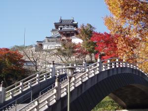 紅葉の福知山城