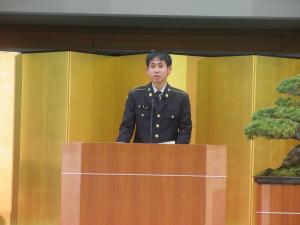 二十歳を祝う会式典の様子_二十歳の主張
