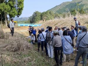 ふるさと講座夜久野学　稚児野遺跡の講座風景です