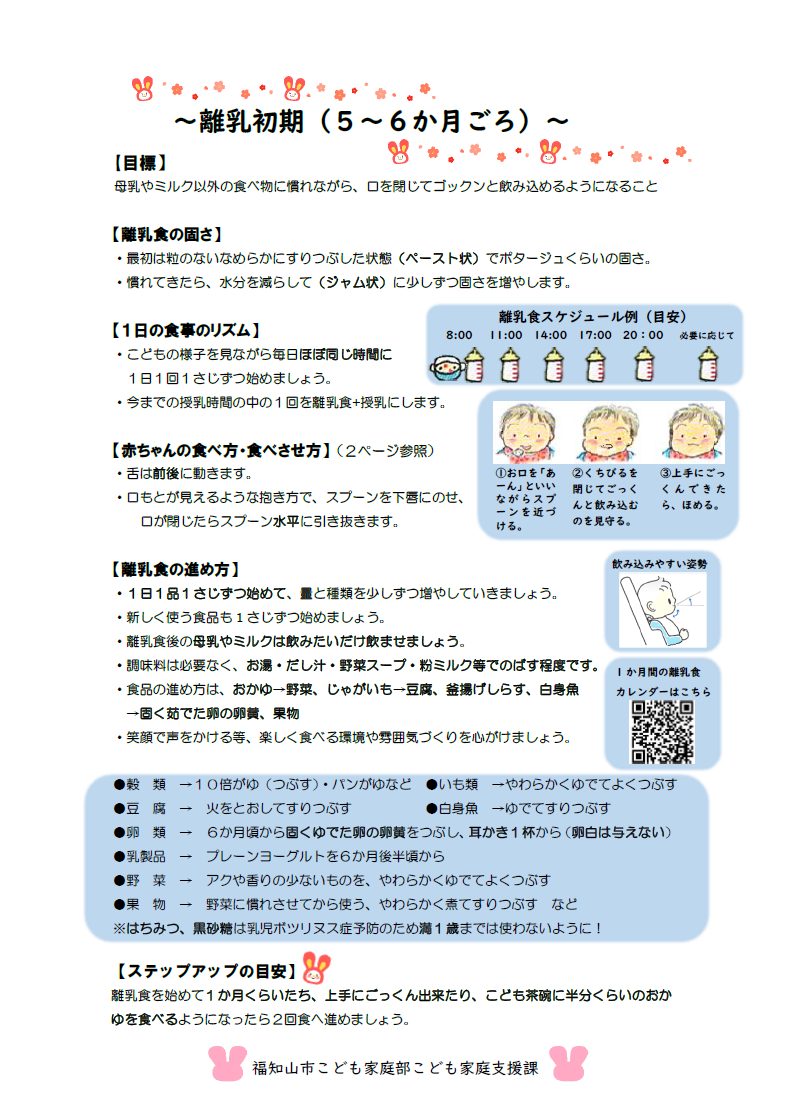 離乳食を進めてみよう！5〜6か月頃 