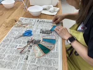 ステンドグラス工程