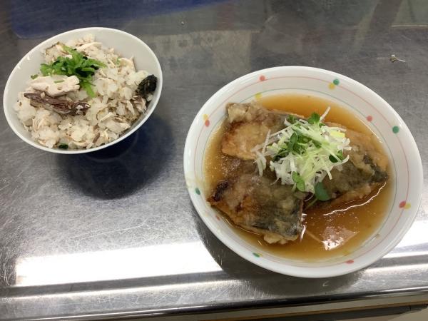 出来上がった料理の様子です