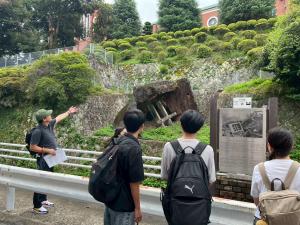 長崎でのフィールドワークの様子