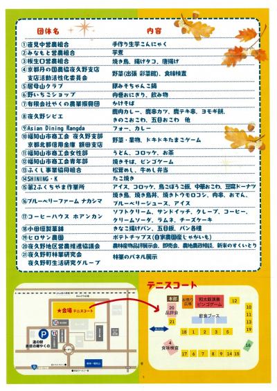 農林商工祭チラシ（裏）