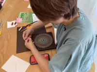 糸かけアート制作