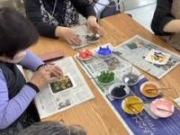 型染の色を塗る