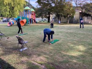 ホールインワンゲームの様子です