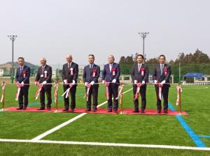 共栄学園人工芝グラウンド竣工式２