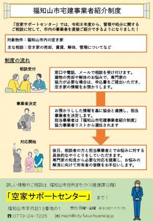 福知山市宅建事業者紹介制度とは