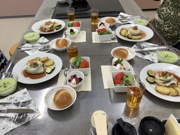 出来上がった料理の様子です