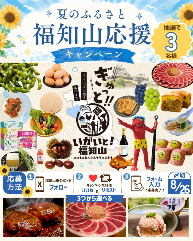 夏のふるさと福知山応援キャンペーン画像