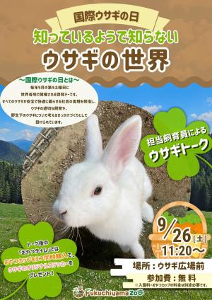国際ウサギの日イベントのちらし