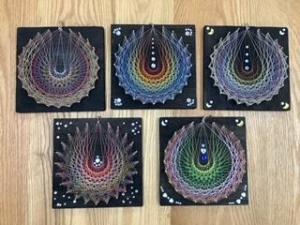 糸かけアート作品