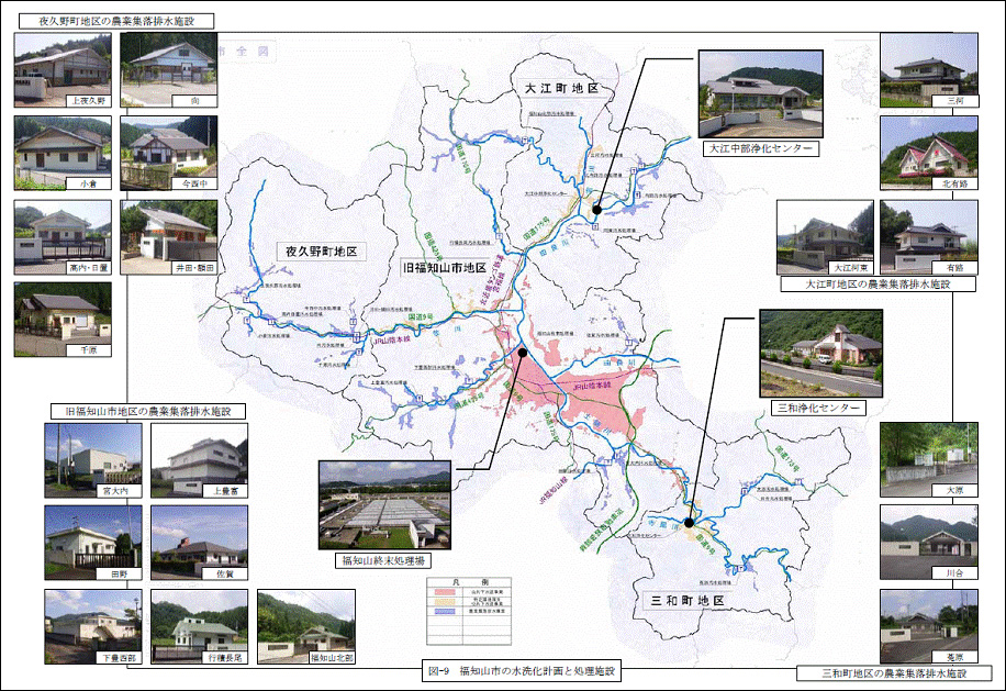 福知山市の水洗化計画と処理施設の画像