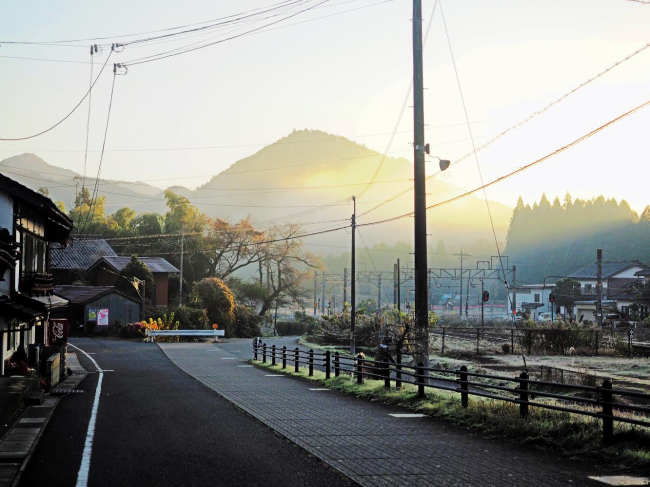 夜久野の朝の風景