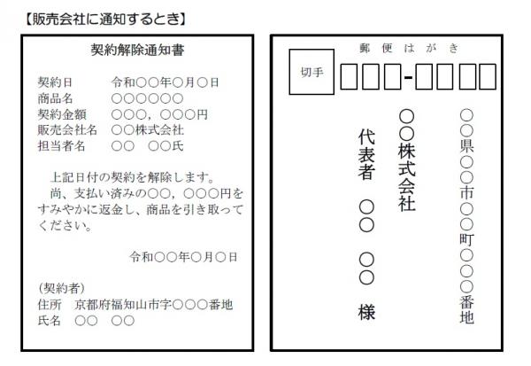 記入例（販売会社）