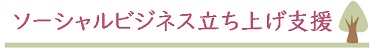 ソーシャルビジネス立ち上げ支援