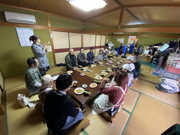 食後はみんなでいただきました