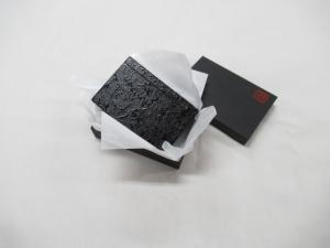 【夜久野高原漆器】カードケース（一閑黒）包装イメージ