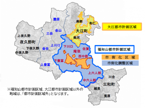 福知山市の都市計画区域